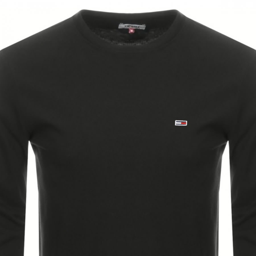 Alternative Image for ProductTommy Jeans Classic Long Sleeve T Shirt Black2